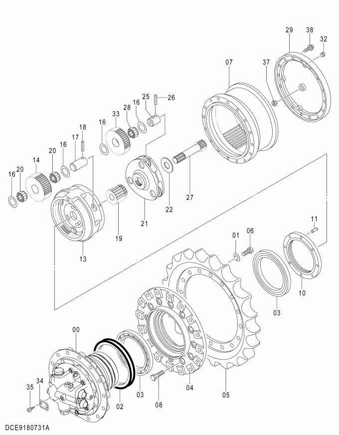 ZX120行走