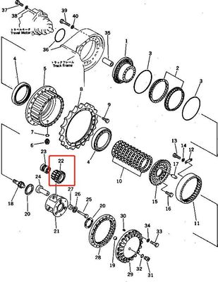 PC300-3 207-27-00040 PLANETARY GEAR 2072700040 PC300-3 Gear Box Parts